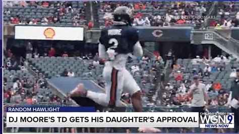 DJ Moore's TD in Bears' Soldier Field scrimmage had daughter's approval